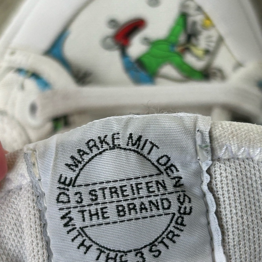 Adidas Originals Nizza x Disney White Sport Goofy Shoes size 7 - Picture 12 of 12